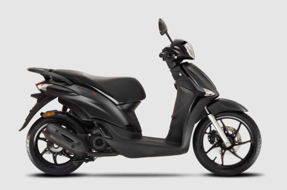 Piaggio Liberty E5 Matzwart - Black Opaco 4s3v - Scooter Loods Haarlem